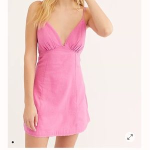 Free people pink mini dress